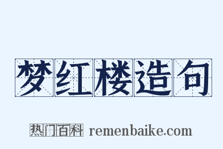 梦红楼造句是什么意思的图片